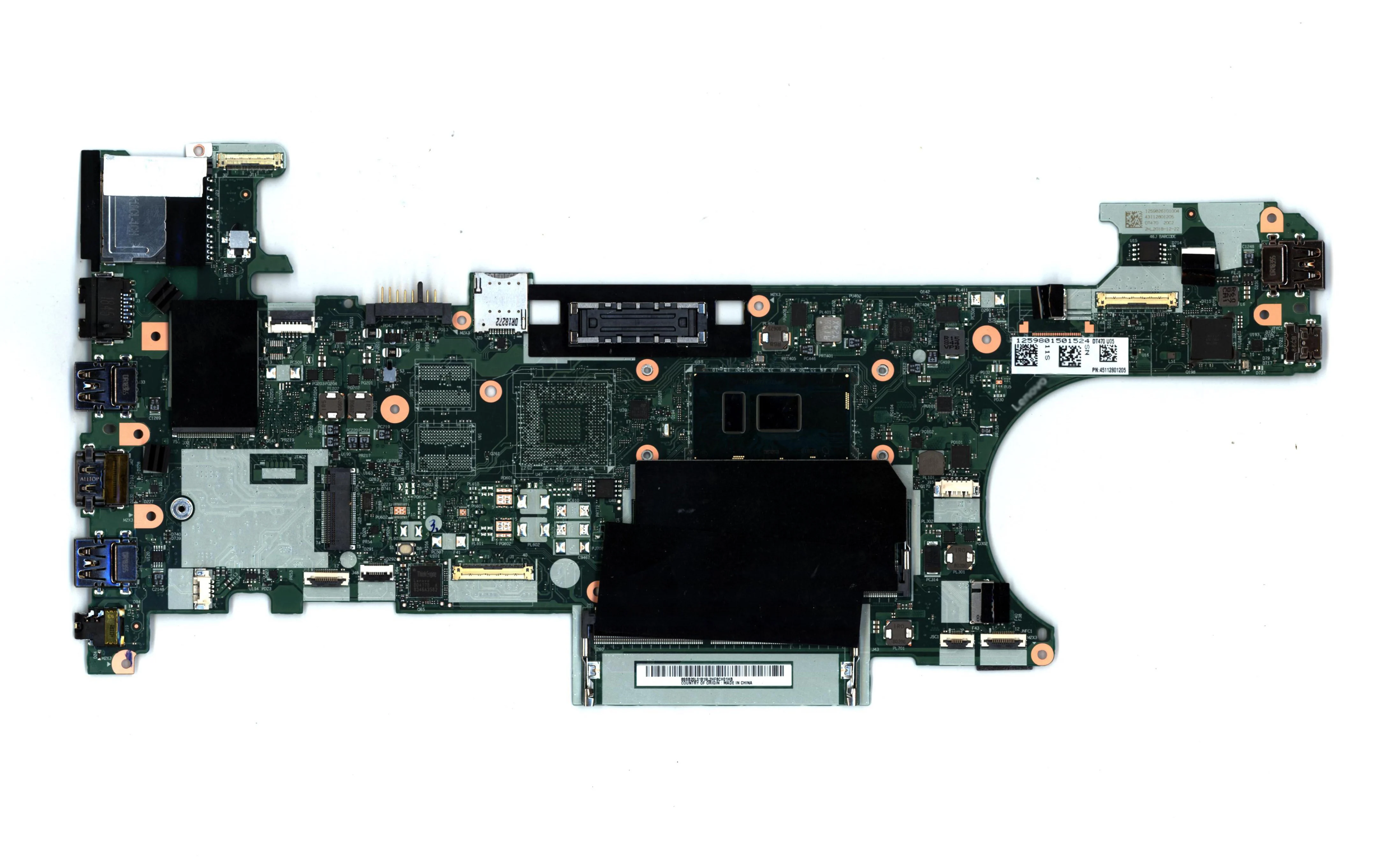 Интегрированная видеокарта i5-6300U для lenovo Thinkpad T470 ноутбук материнская плата высокого качества NM-A93 01HW539 00UR445