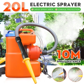 

20L Electric ULV Fogger Ultra Capacity Sprayer Mosquito Killer Disinfection Machine Atomizer Fight Drugs Tool 6-10M Distance