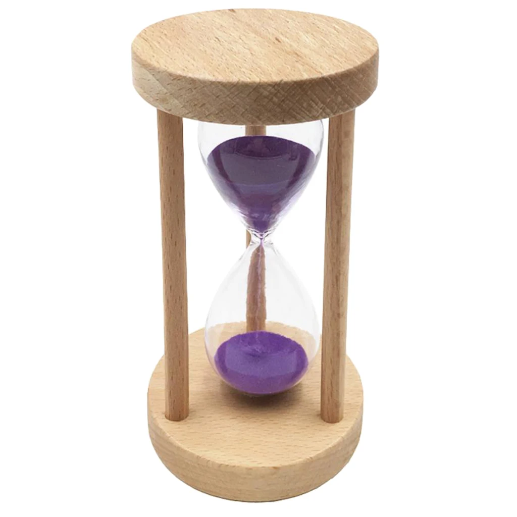 Wooden Sand Timer Hourglass 6/8/12/20/25 Mins Sandglass Timer for Classroom/Kitchen/Games/Brushing Teeth Timer/Home Desk Decor