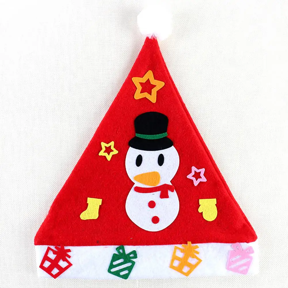 GloryStar Kids DIY Christmas Hat Children s Handmade Material Accessories Set Toy Christmas Gift 3