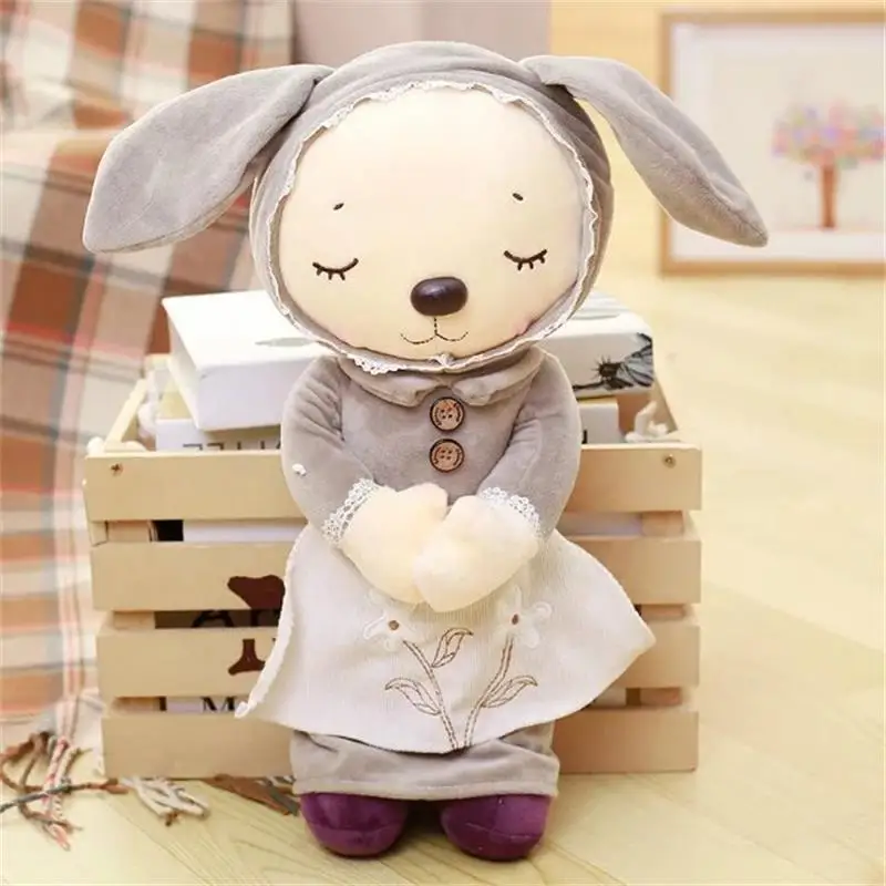 

Meet Lefutur 35/47/57cm British pastoral couple rabbit plush doll toy for girlfriend birthday gift plush animal sleeping pillow