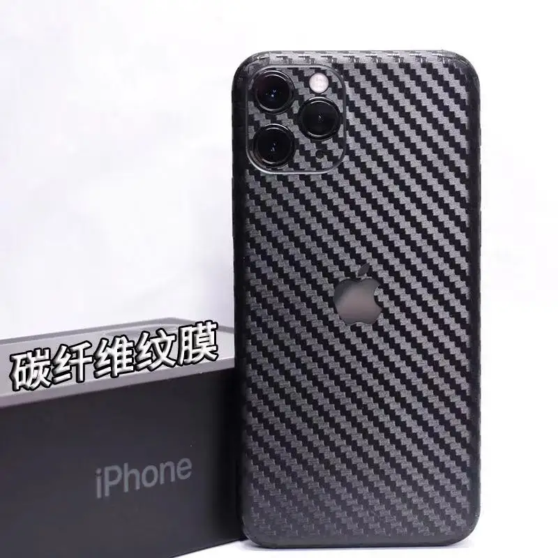 10 шт. для iphone 11 pro max 3D градиентная углеродная волокно задняя крышка на весь корпус наклейка кожа телефон защитная наклейка пленка для iphone 11