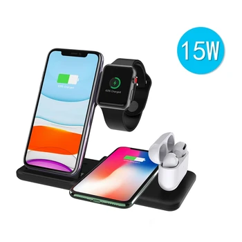 

4 in 1 15W Wireless Fast Charging Meets the Qi Standard, Suitable for Apple Headsets, Mobile Phones and Watches Charger