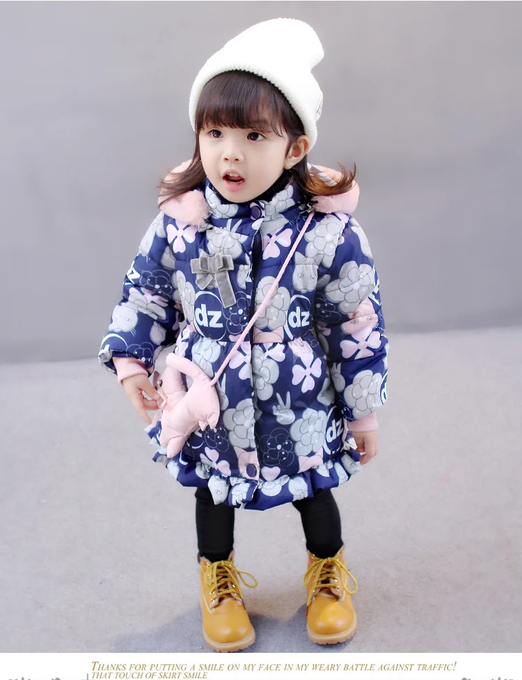 Г., стиль, милая детская куртка с хлопковой подкладкой Зимнее хлопковое пальто для девочек детская одежда с хлопковой подкладкой и рисунком кота