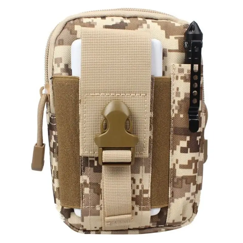 DSM Открытый Многофункциональный тактический Molle поясная сумка для мужчин камуфляж спортивные карманы Холст Дорожная сумка для мобильного телефона - Цвет: DSM