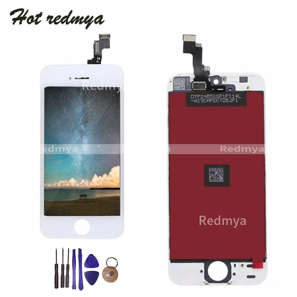 

Pantalla LCD Display For iPhone 5S LCD Touch Screen Digitizer Full Assembly Replacement Parts No Dead Pixel+Repair Tools