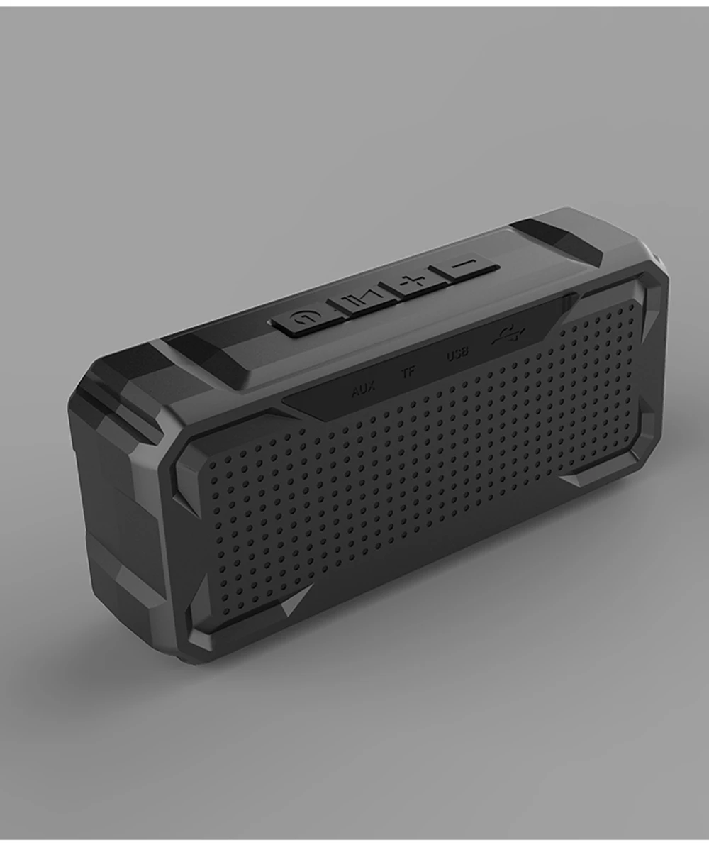 Водонепроницаемый Бас Сабвуфер Портативный Bluetooth беспроводной динамик стерео Открытый громкий динамик с TF картой MP3 Воспроизведение музыки для телефона