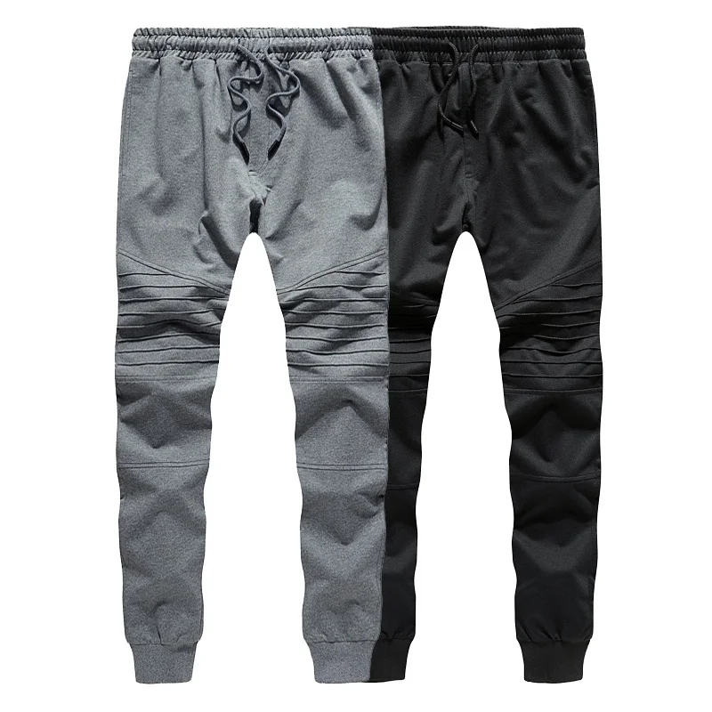 Men Jogger Casual Pants Fitness 2019 Spring Summer Male Skinny Sweatpants Stripe Bodybuilding Gyms New Men's Sportswear Trousers