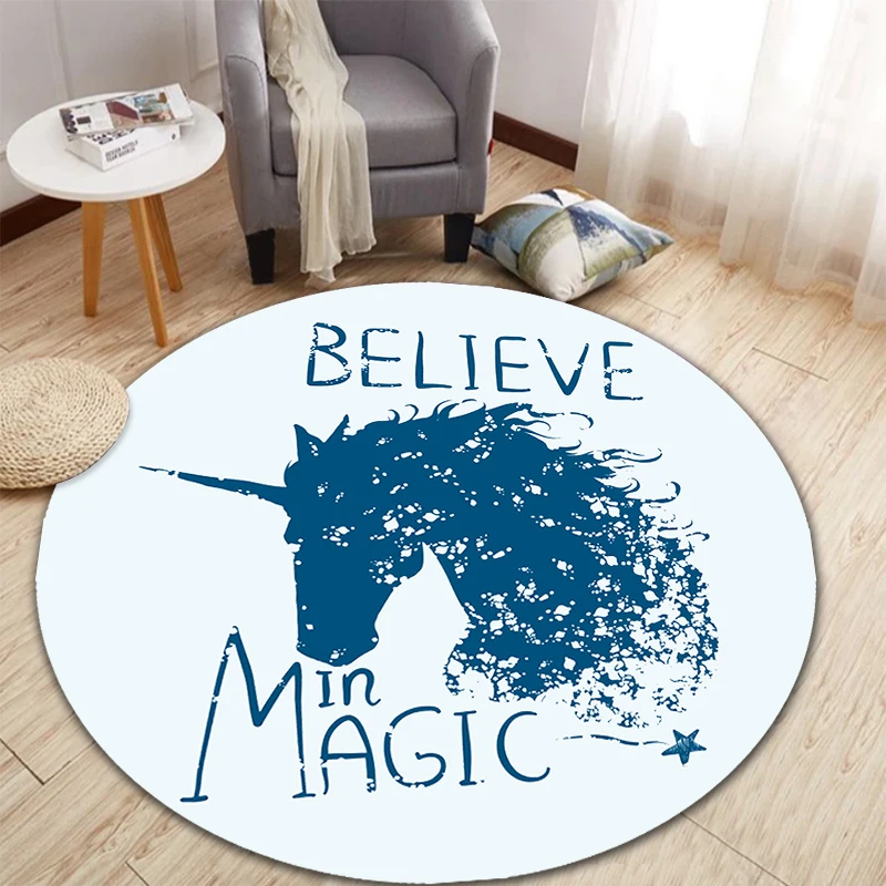 Children's Christmas gift Mat/Rug Cartoon Series 3D Printing Round Carpet Kids Room Play Area Rugs Child Bedroom Decor Carpets - Цвет: 10