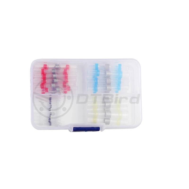 50PCS/set Waterproof Solder Ring Seal Solder Sleeve Wire Cable Connector Terminals Wire Connector Heat Shrinkable Middle Tube