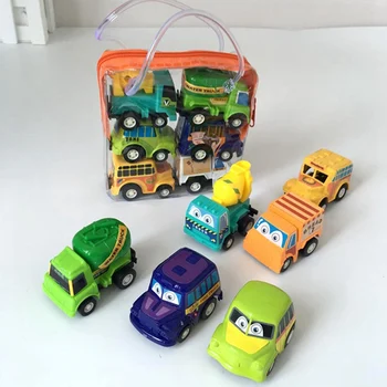 

6Pcs Mini Vehicle Model Pull Back Car Toys Baby Mini Cars Gift Children Toys Random Style