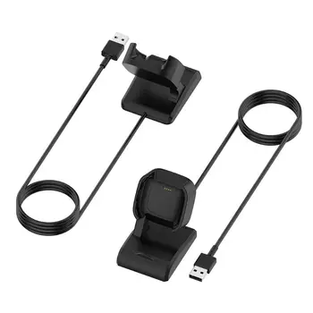 

Portable Charging Dock Station Charge Base Stand Holder with USB Cable Replacement for Fitbit Versa 2 Smart Watch Accessories