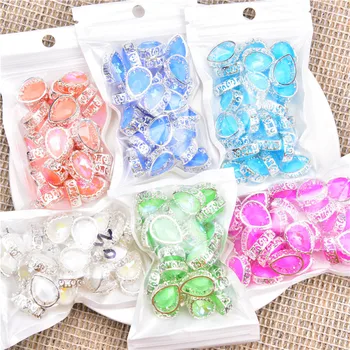 

15Pcs 13*18mm Water Drop Mocha Fluorescent Crystal Bird'S Nest Crystal Glass Diamond Hand Sewn Rhinestone Jewelry Accessories