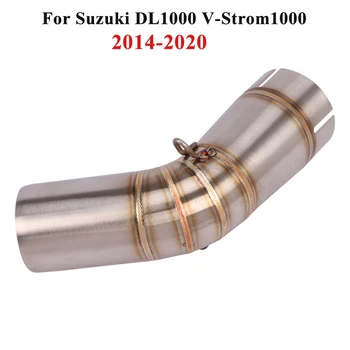 Slip for Suzuki DL1000 V-Strom1000 2014-2020 Motorcycle Exhaust Mid Link Pipe Connect Tube 51mm