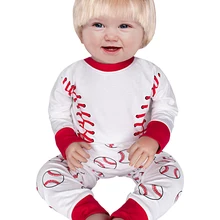 Детские пижамы для мальчиков, детские Бейсбол Футбол, баскетбольные комплекты одежды для сна, Рождественская зимняя теплая одежда для сна с длинными рукавами
