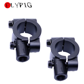 

FLYPIG Black 7/8" 8mm Motorcycle Handlebar Mirror Mount for Yamaha Road Star Route 66 V Star 250 650 950 1100 1300 Virago 535