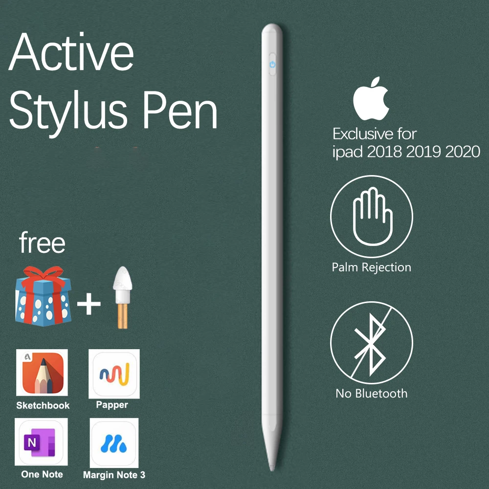 Для Apple Pencil 2 стилус для iPad Pen Pro 11 12 9 2020 2018 2019 7th 8th Air 3 4 | Компьютеры и офис