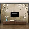 Vintage Wallpaper 3D Hand-painted Chinese Style Plum Blossom Flower Bird Photo Wall Mural Living Room TV Sofa Backdrop Wallpaper ► Photo 2/6