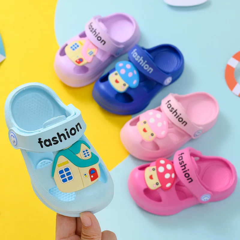

Girls Cartoon Home Slippers Kids Summer Flip Flops Casual Boys Outdoor Slippers Toddler Non-Slip Beach Shoes Pantufa Infantil