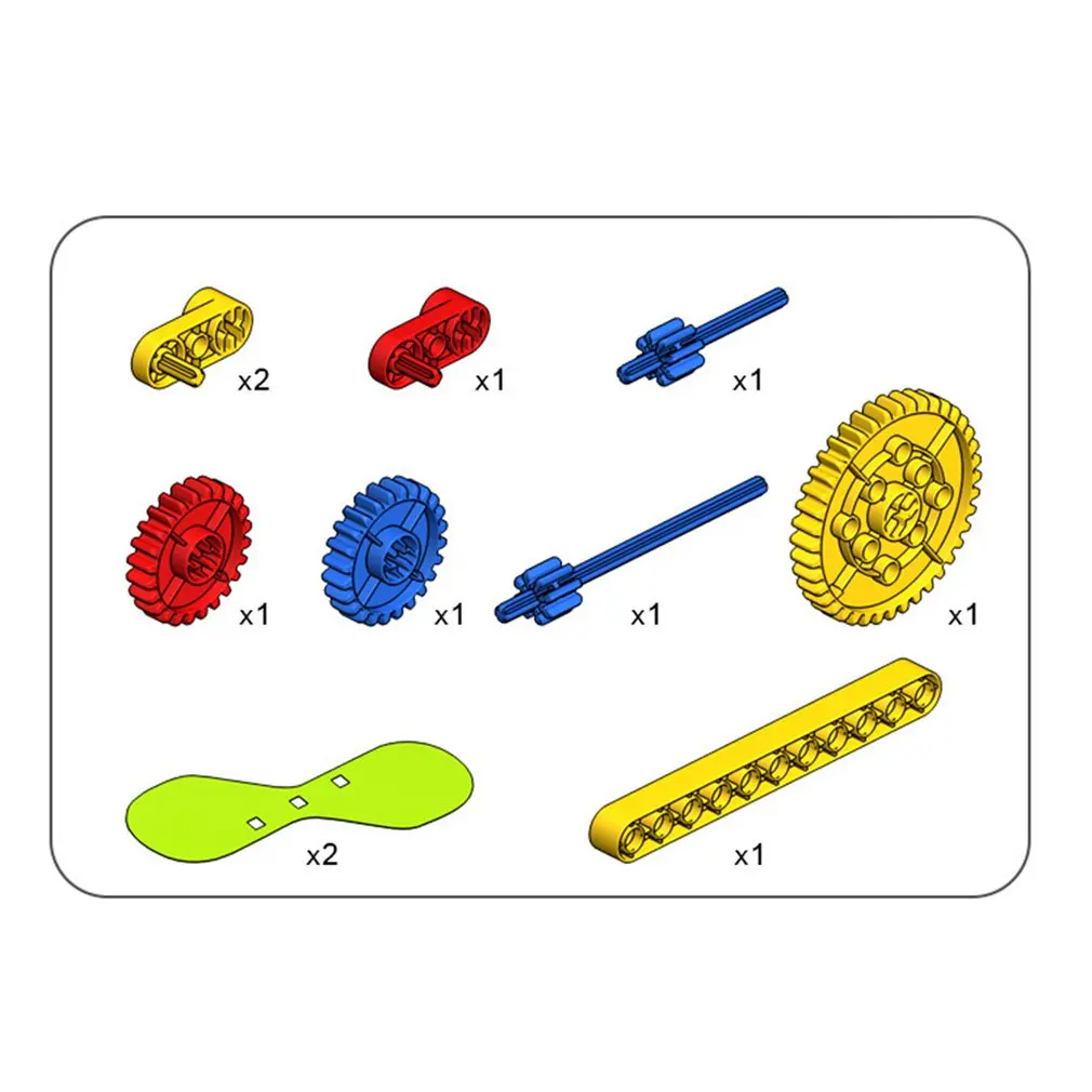  Children Preschool Toys Particles Building Blocks Hand Fan Educational Toys Assembled Blocks Teachi - 4000258045673