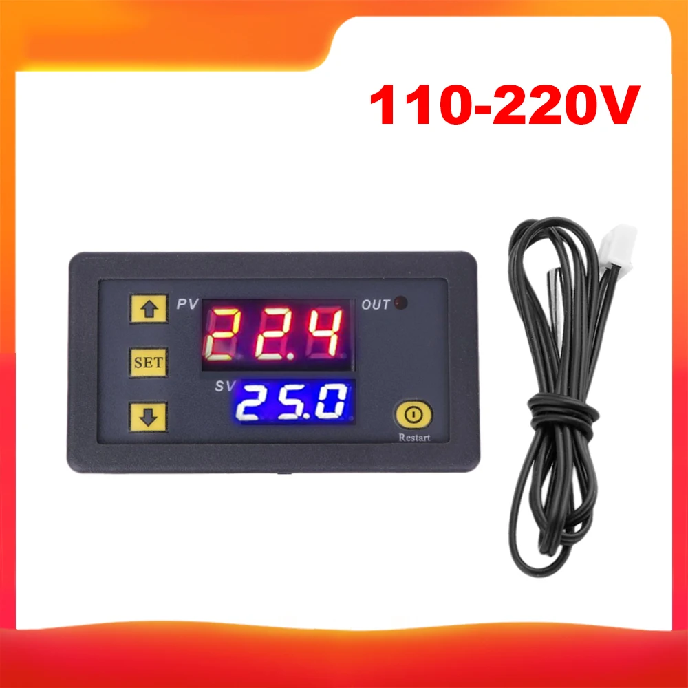 

KKMOON 3230 Thermostat Temperature Controller Digital Display Thermostat Module Switch Micro Heating Cooling Temperature Meter
