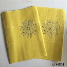 Нигерийский геле повязка на голову с бисером желтого цвета в африканском стиле для женщин камнями ASO OKE головное украшение высокого качества для вечерние 2 шт./лот