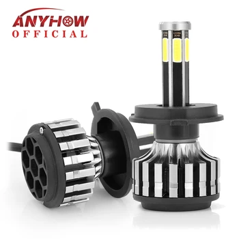 

ANYHOW LED Car Headlight Bulbs led lights for auto X6S 6-side 6000LM COB H7 H11 9005 led Car head Light Lamps car styling