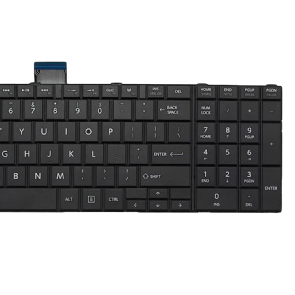 US English Layout Replacement Laptop PC Keyboard Glossy Black Frame for Toshiba Satellite C50-B C55-B C55-B5246 C55-B5200