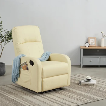 

Panana Comfortable Fabric Recliner Armchair Relax Armchair with Footrest Push Opening System Garden Nap Chaise Lounge