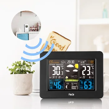 

Color Screen Weather Forecast Weather Station Wireless Sensor Thermometer Hygrometer Digital Alarm Clock Barometer Forecast