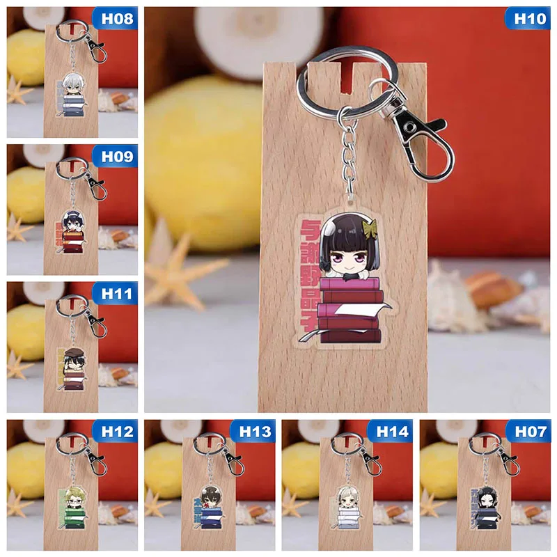 Anime Key Chain Bungo Bungou Stray Dogs Atsushi Double Sided Acrylic Keychain Pendant Key Accessories