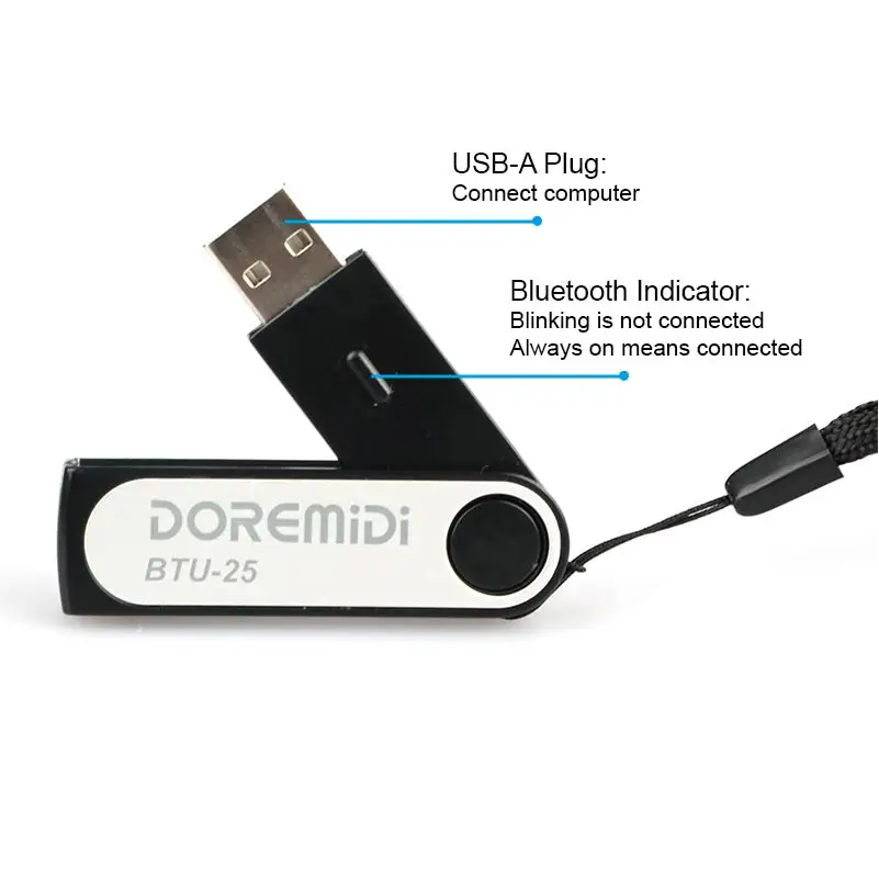 Receptor Midi Bluetooth Dongle Btu-25 Ble - Image 3