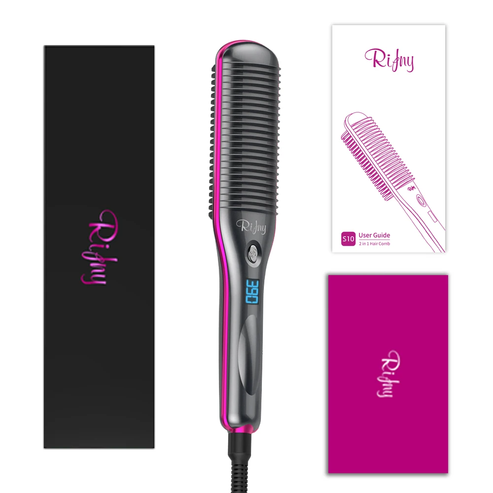 rifny heated hair straightening comb