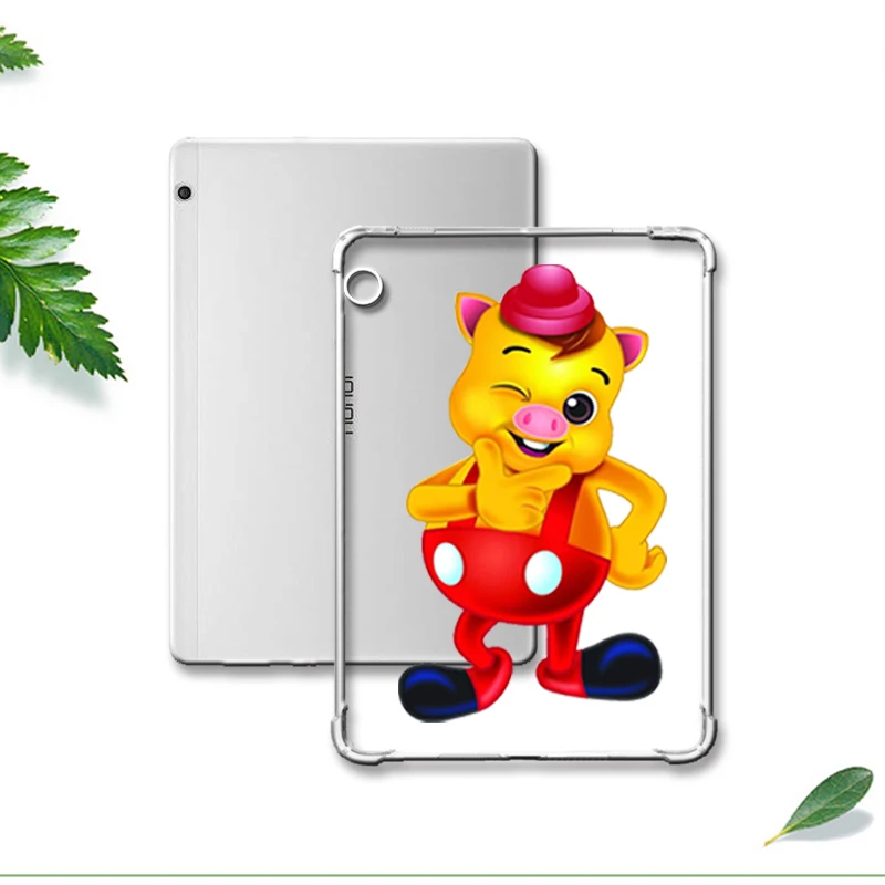 For T3 10 hongmaozhu Окрашенный чехол с сопротивлением падению для huawei Mediapad Медиа Pad M3 M5 T3 8,4 10 Мягкий противоударный планшет для Honor игровой коврик 2 9,6 - Цвет: For T3 10 hongmaozhu