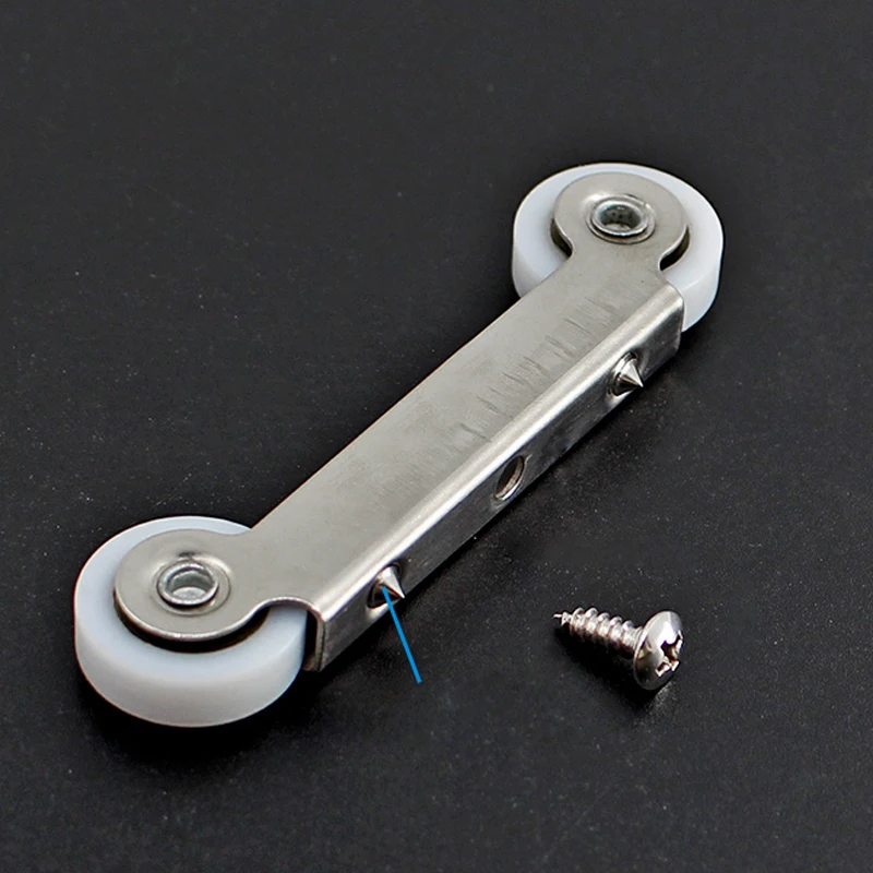 6 шт. Высокое качество Серебряный шкив 2 резиновые ролики для раздвижной двери ролик ничего рамки сложить ничего рамки балкон окна ролики