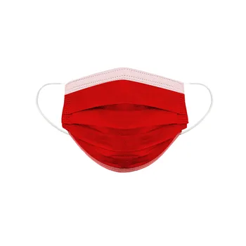 

Disposable 25-9=100PCS Non-woven Face Mask Fashion Printing 3 Layer Mask Adult Solid Masker Mouth Mask With Design Mascaras