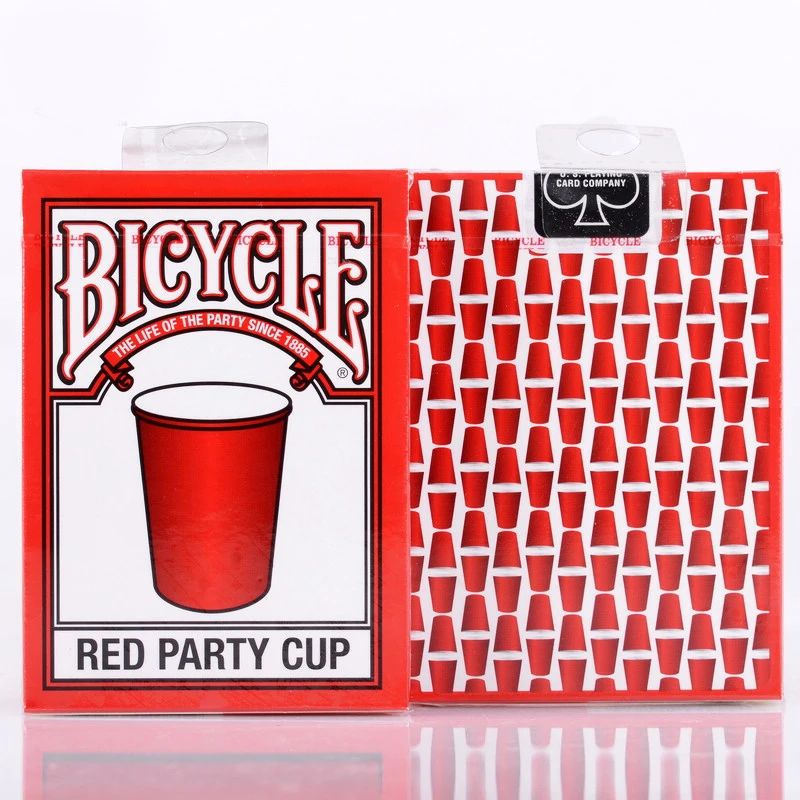 

1 deck Bicycle Cards Red Party Cup Bicycle Playing Cards Regular Bicycle Deck Rider Back Card Magic Trick Magic Props