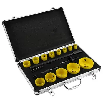 

M42 Steel 17Pcs Metal Circular Round Drill Cutting Steel Hole Saw Cutter Tool New