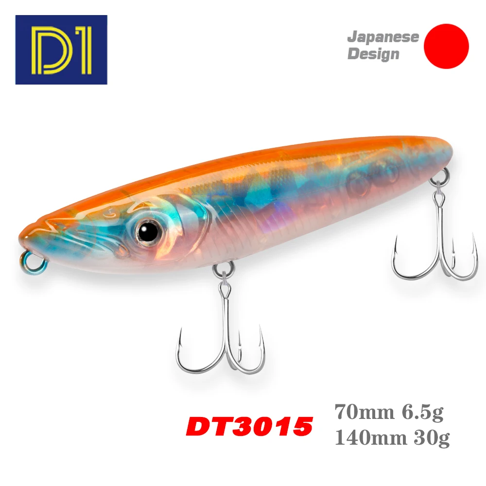 D1 Surface Pencil Fish Lure 70mm/140mm Walk the Dog Artificial Hard Baits Plastic Walker Swimbait For Bass Trout Fishing Tackle kingdom floating jerkbait fishing lure 95mm 125mm 140mm artificial hard baits wobbler minnows swimbait carp trout fishing lures