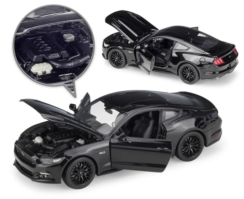 Велли литье под давлением автомобиля 1:24 весы 2015 Ford Mustang GT классическая модель