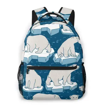 

Backpack Travel pack Polar Bear On Ice Floe backpack sports bag pack Outdoor Climbing backpack