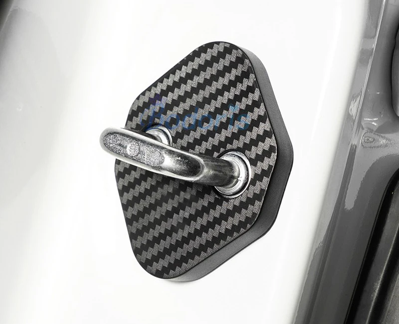 Для Toyota C-HR CHR C HR- углеродное волокно Водонепроницаемый дверной замок Защитная Пряжка Антикоррозийная ржавчина автомобильные аксессуары