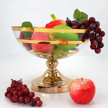 

Free shipping glass metal candy jar wedding centerpieces for tables