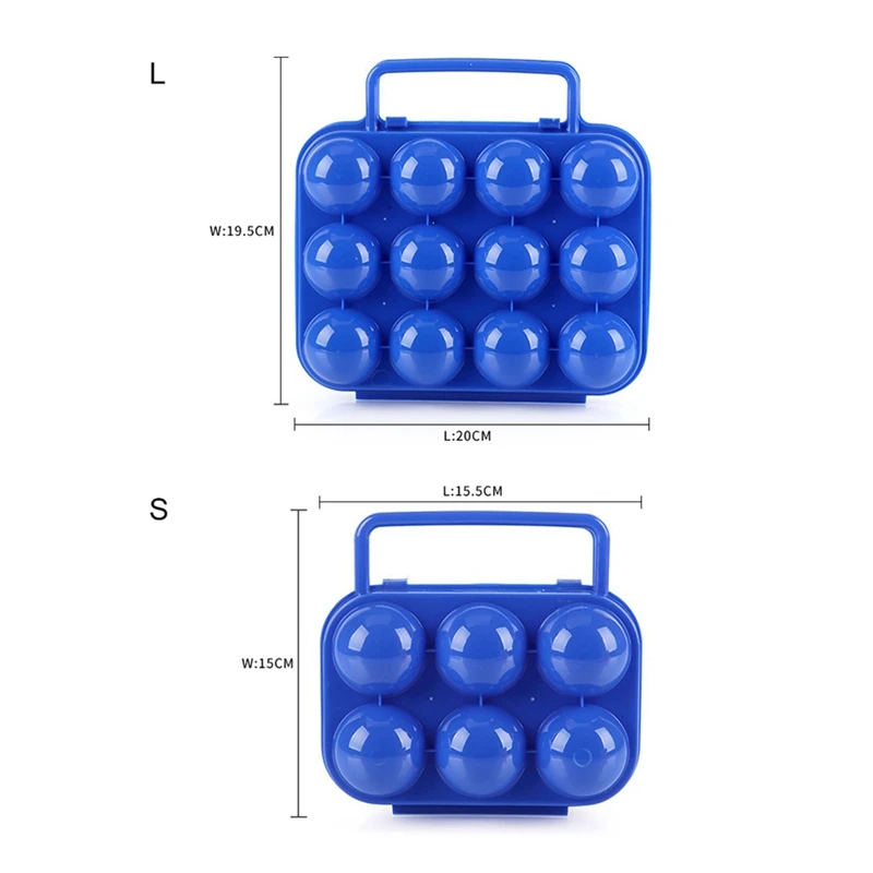 Portable Household Egg Box keep Egg fresh Storage Box For kitchen Camping Storage Boxes Prevent Eggs Shattering