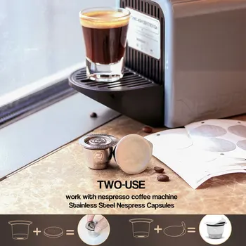 

Upgraded Crema Maker Coffee Capsules For Nespresso Coffee Filters Tamper For Espresso Reusable Refillable Baskets