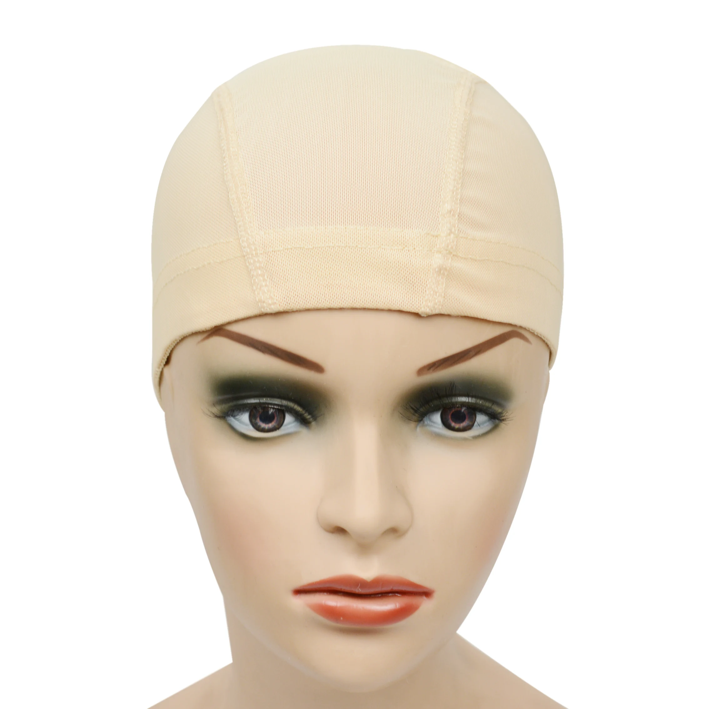 12Pcs/lot black,beige Mesh Cornrow Wig Caps Easier Sew In Hair Stretchable  Weaving Cap Elastic Nylon Breathable Mesh Net hairnet