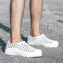 Мужские летние сандалии-сабо; пара нескользящих мягких сандалий; Hombre; пляжная обувь для взрослых; водонепроницаемая обувь; zapatos de hombre; 12