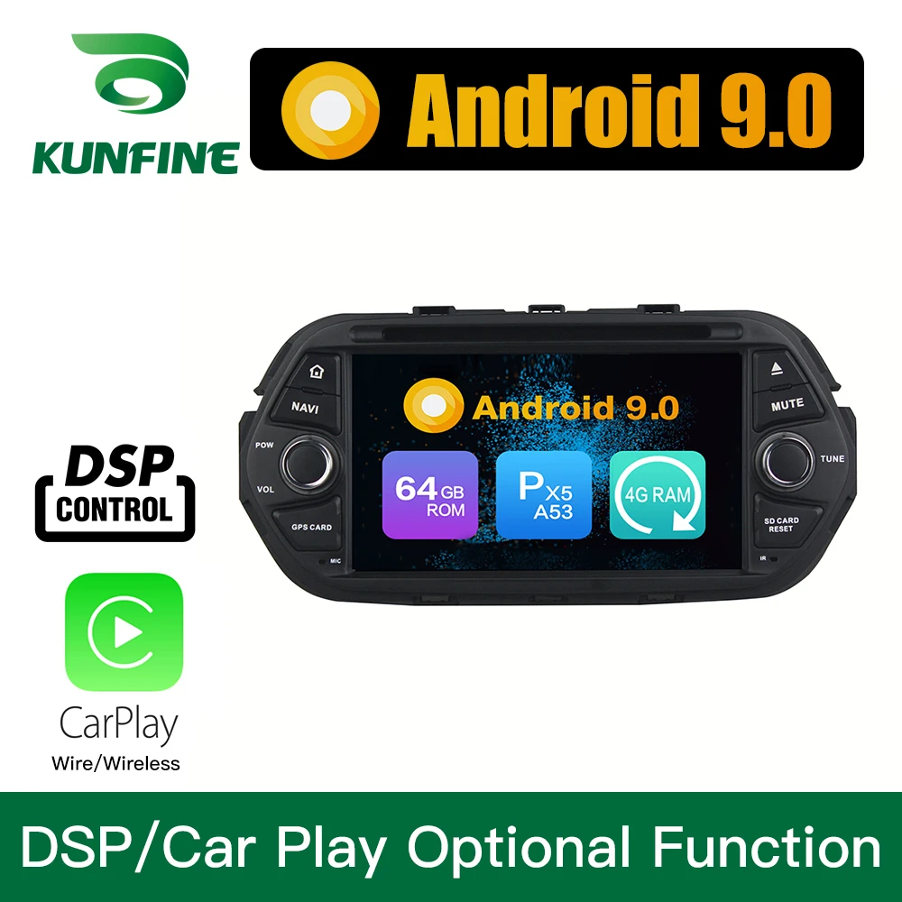 Android 9,0 Восьмиядерный 4 Гб ОЗУ 64 Гб ПЗУ автомобильный DVD gps мультимедийный плеер стерео для FIAT EGEA радио