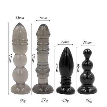 Silicone Thread Anal Plug Beads Jelly Toys Skin Feeling Dildo Adult Sex Toys for Men Sex Products Butt Plug Sex Toys for Woman 4