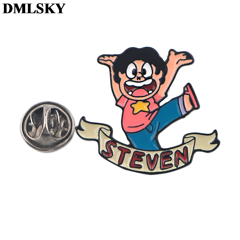 20 шт./лот DMLSKY Steven Universe креативные эмалированные булавки и броши для женщин нагрудные булавки для сумок значок коллекция подарки M4116